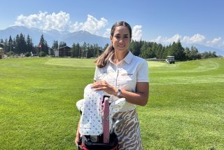 Tiffany Arafi, chez elle à Crans-Montana lors d'un entraînement